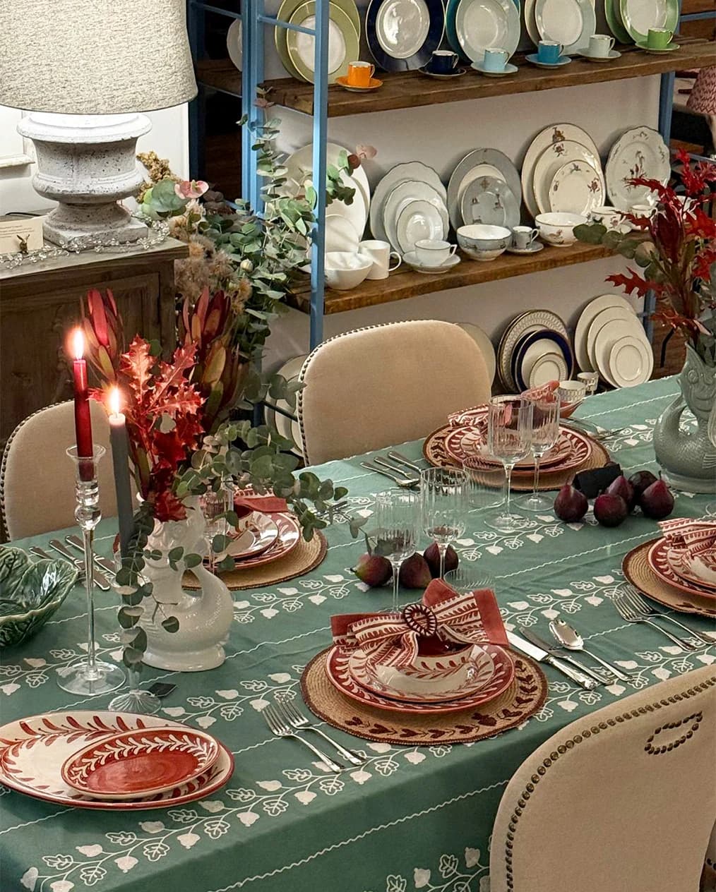 Christmas table takeover by CasaLatina in The Wedding Present Company Showroom