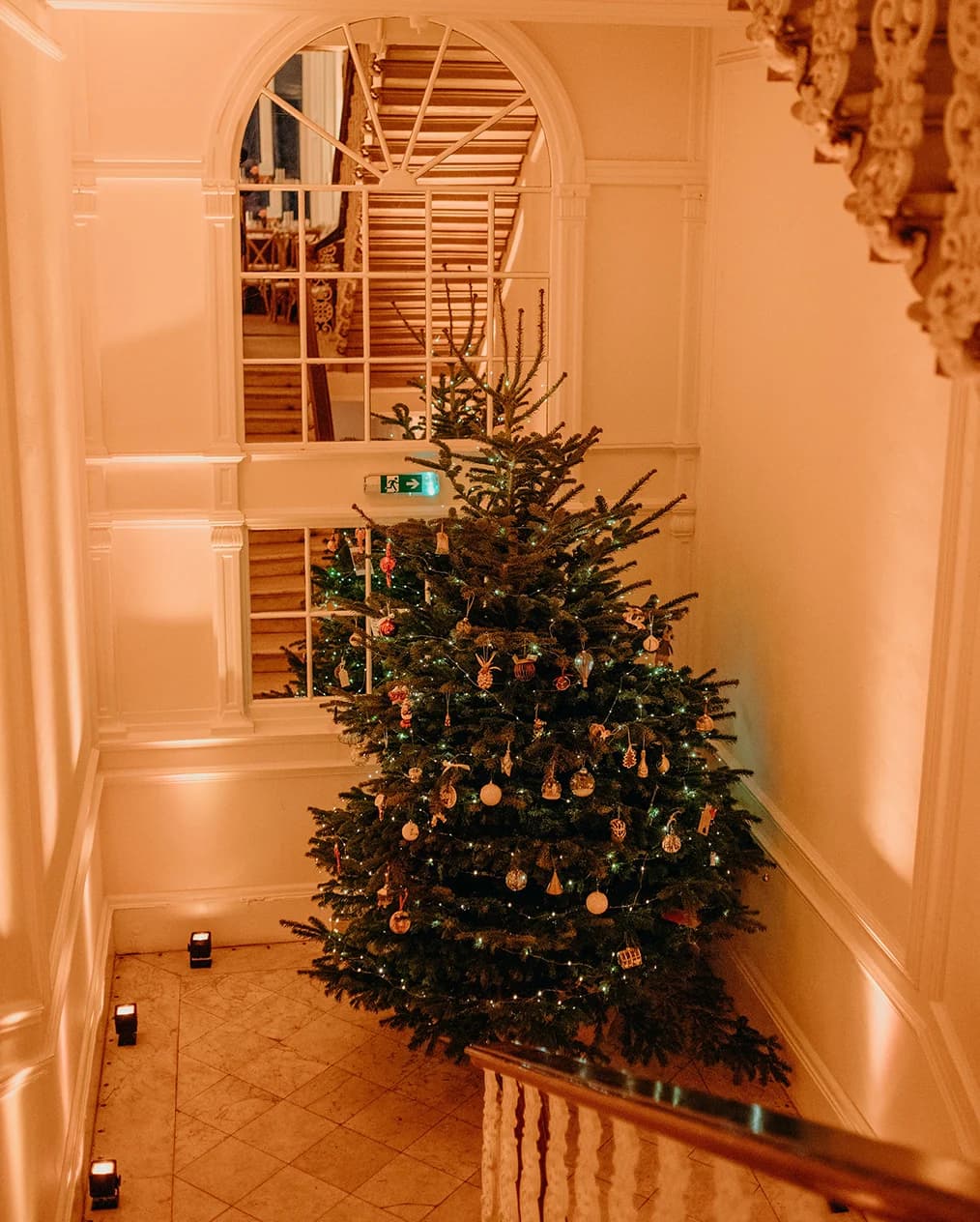 Winter wedding with Christmas tree at The Belgravia