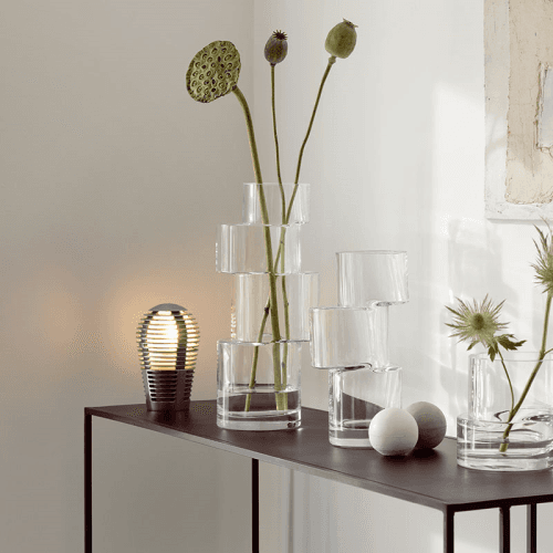 Image showing the Tier Vase, H35cm, Clear product.
