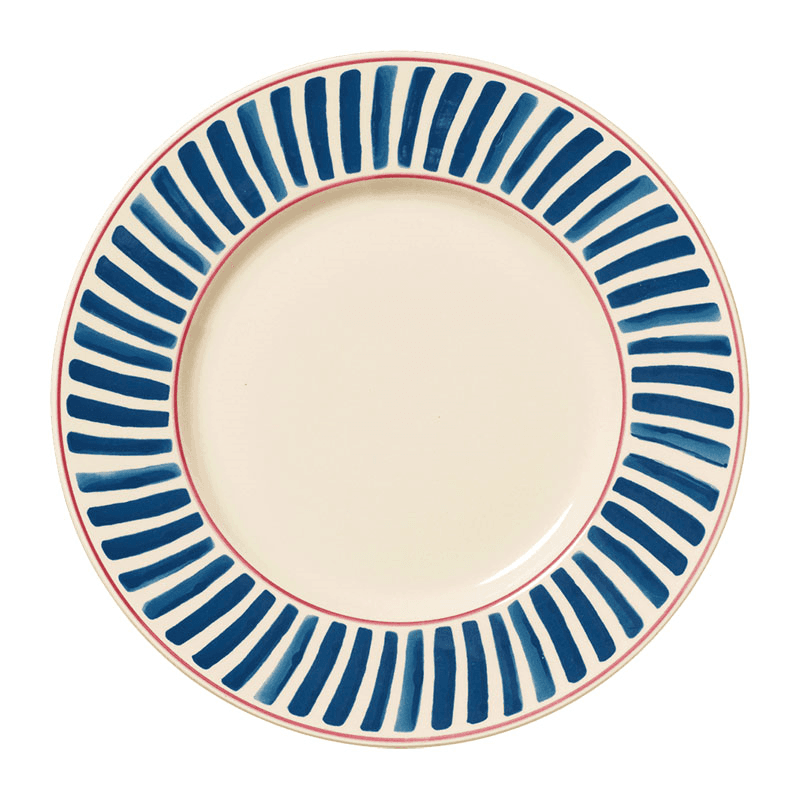 Kintaro Set of 4 Dinner Plates, D28cm, Indigo