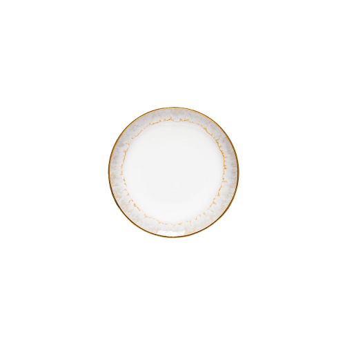 Image showing the Taormina Set of 6 bread plates, white/gold product.