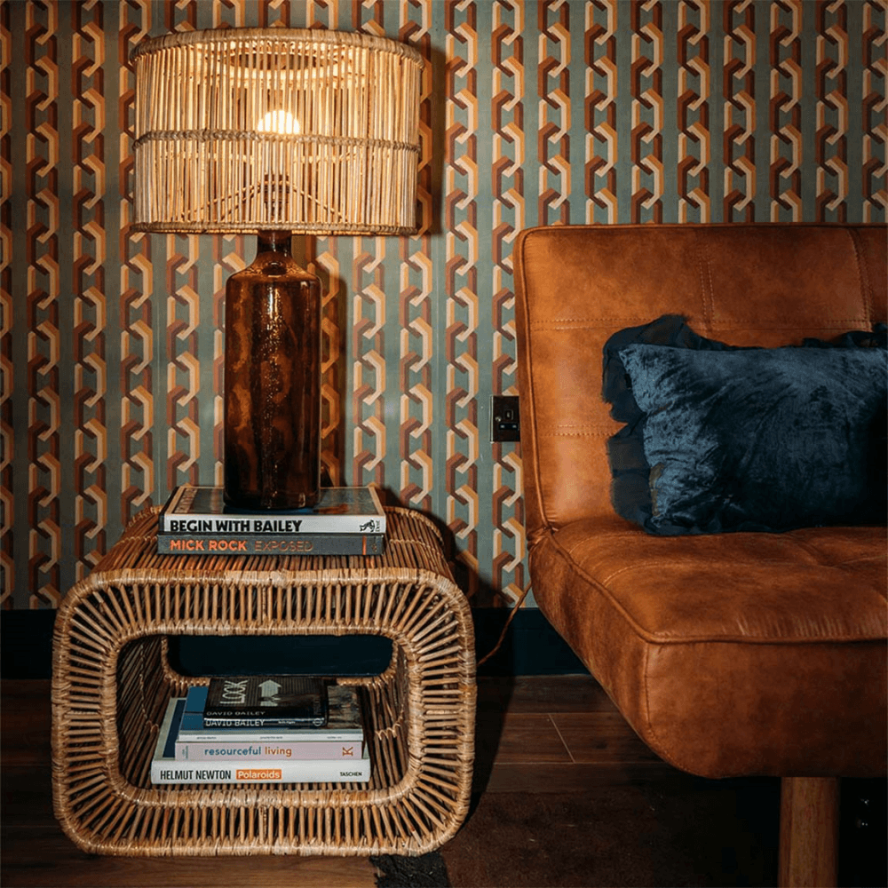 Patti Rattan Side Table, Natural