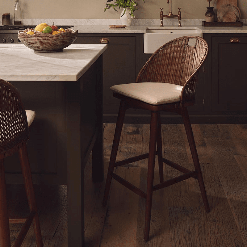 Panela Bar Stool, Chestnut