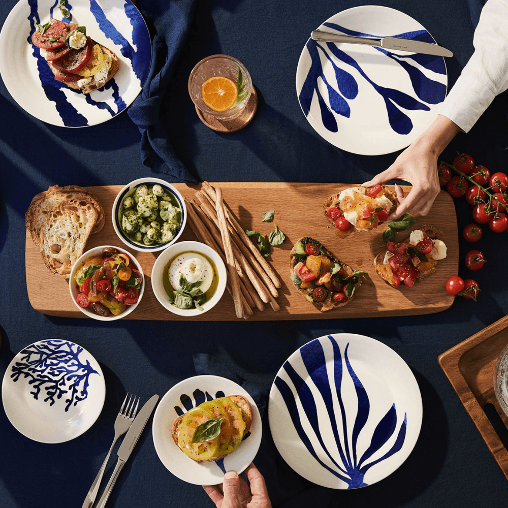 Pacific Set of 4 Side Plates, Blue