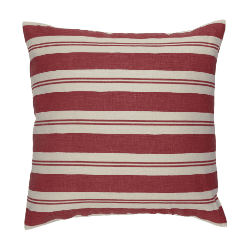 Image showing the Raj Stripe Linen Cushion product.