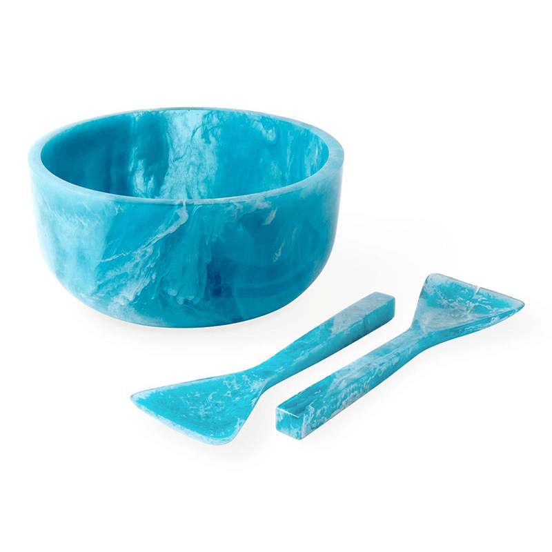 Mustique Salad Bowl, D28cm, Blue