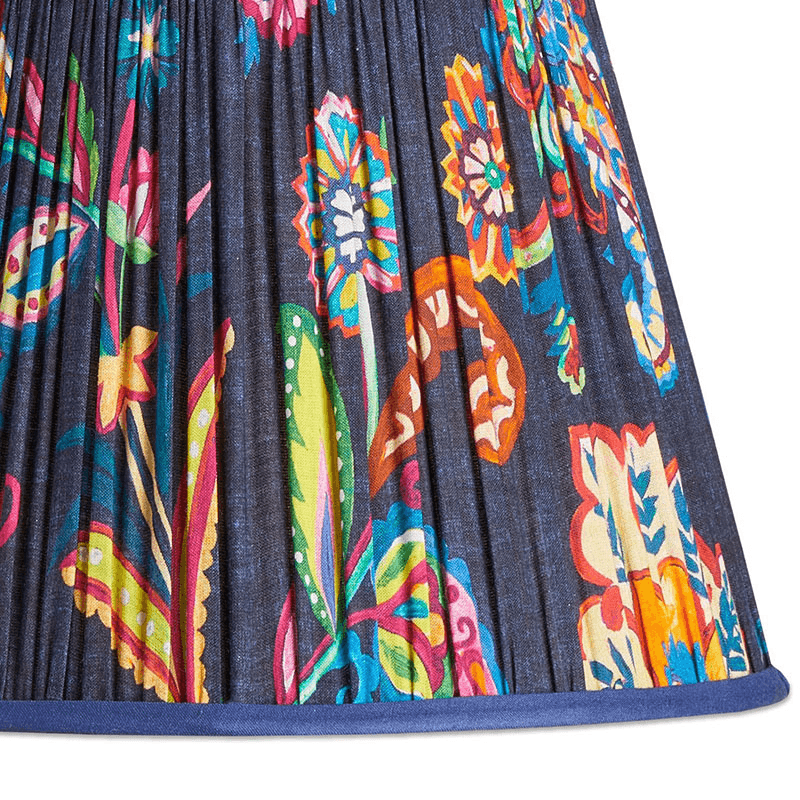 Straight empire Shade, 30cm, blue Paisley by Matthew Williamson
