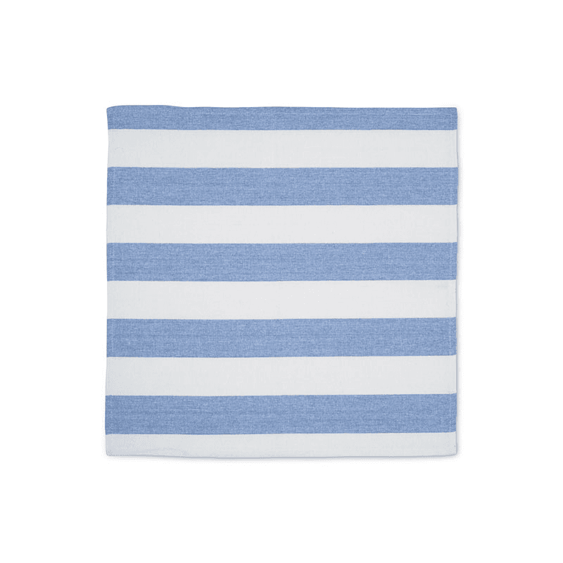 Stripe Set of 6 Napkins, W45 x L45cm, Cornflower Blue