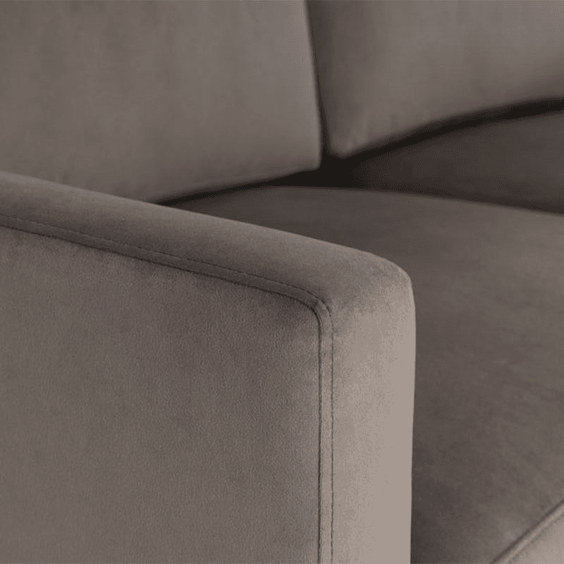 Model 01 2 Seater Velvet Sofa, Elephant