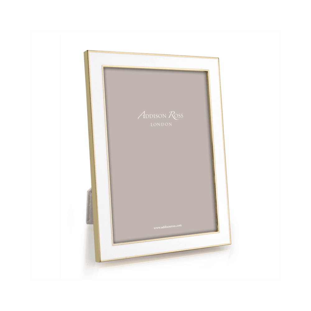 Enamel Gold Plate Photo Frame