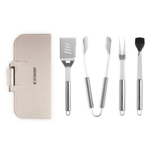 Image showing the BBQ Set of 4 Tools with Carry Case, Black Onyx product.