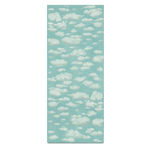 Image showing the 'Nuages' Linen Tablecloth, 250cm x 165cm, Blue product.