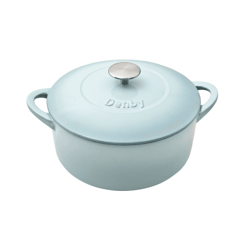 Image showing the Cast Iron Round Casserole Dish, D26cm, Cobalt Blue product.