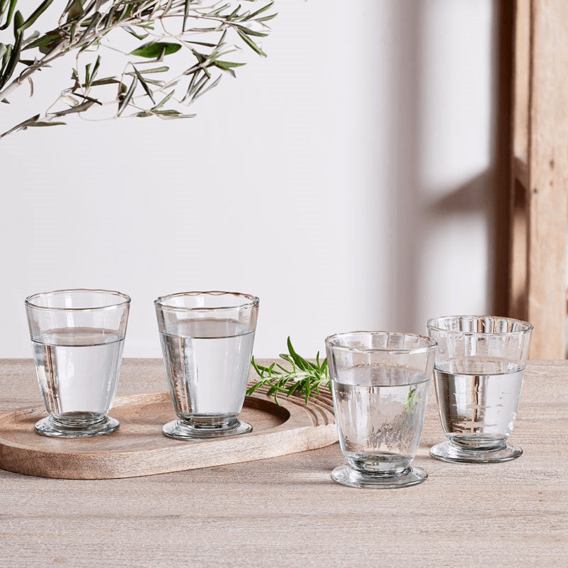 Minati Set of 4 Tumblers, Clear