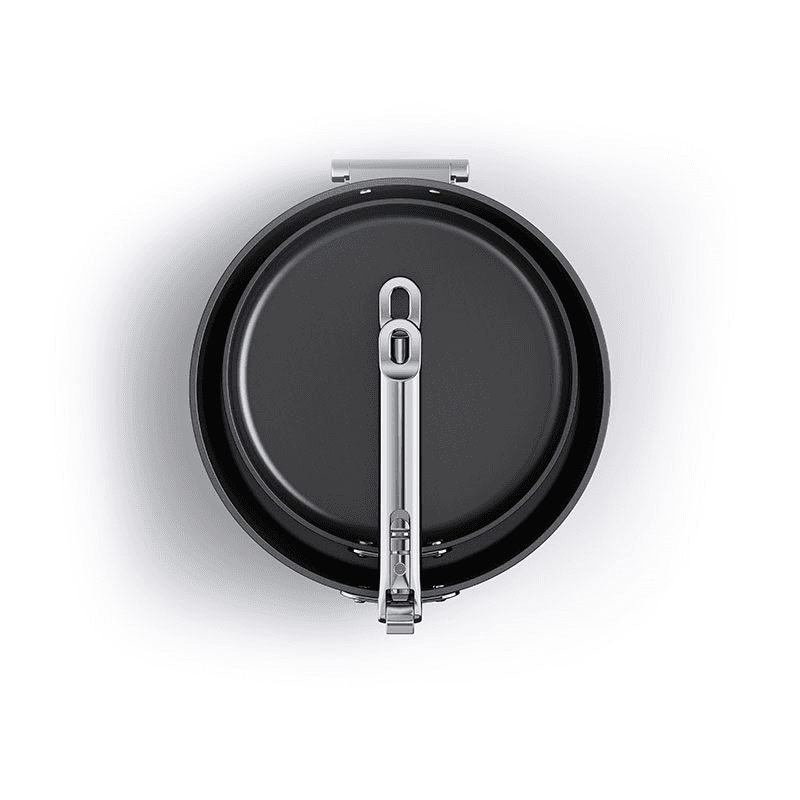 Space Folding Ceramic Non-Stick 2 Piece Frying Pan Set, Midnight Blue