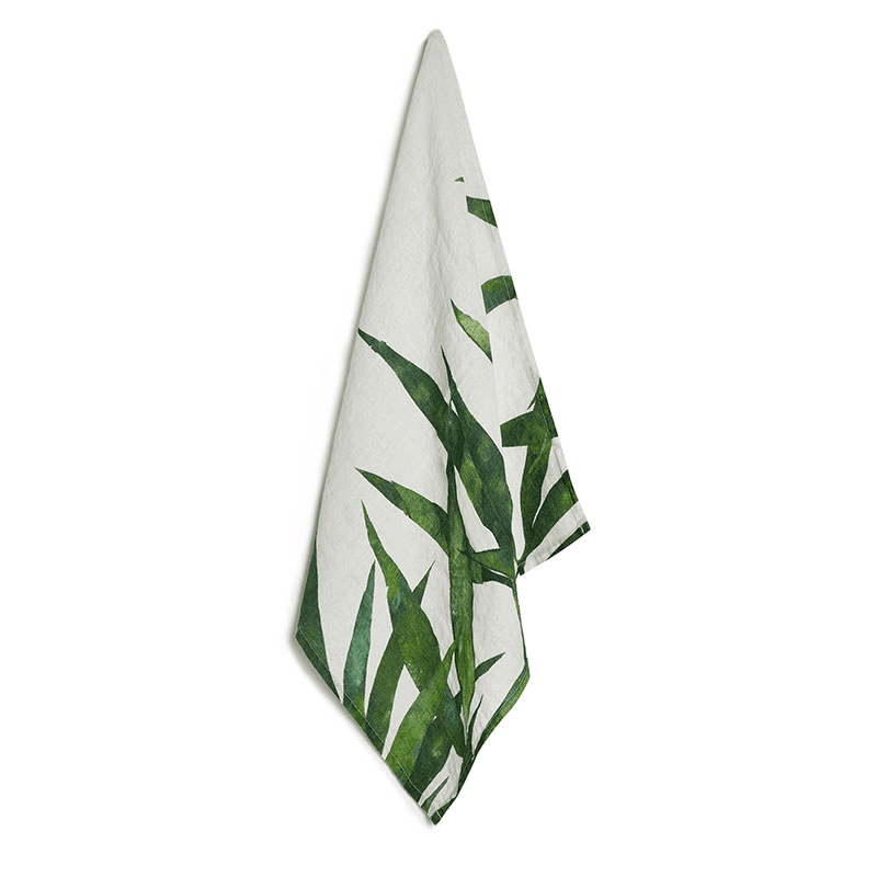 Les Palmiers Leaf Napkin, Green