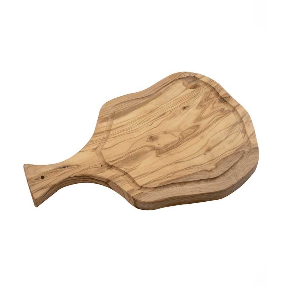 Rustic chopping board with grove, 40cm