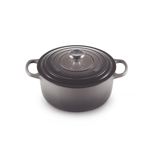 Image showing the Signature Cast Iron Round Casserole, Flint product.