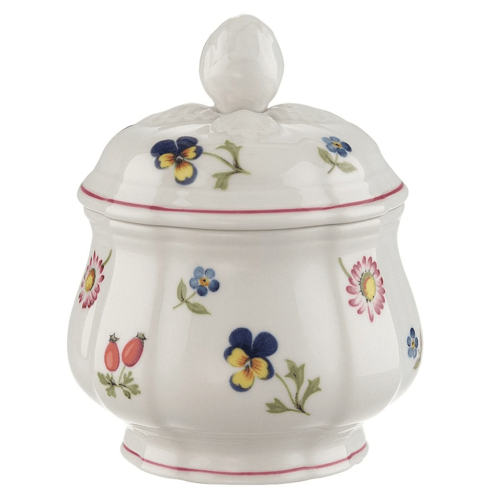 Petite Fleur Covered Sugar Pot