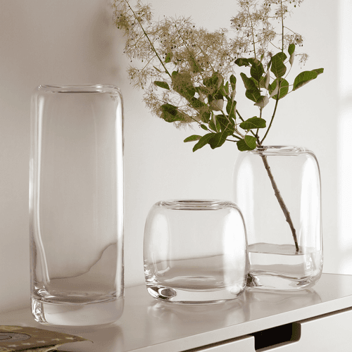 Image showing the Melt Vase, H15cm, Clear product.