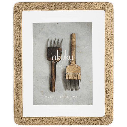 Image showing the Jahala Wall Hung Photo Frame, Antique Brass product.