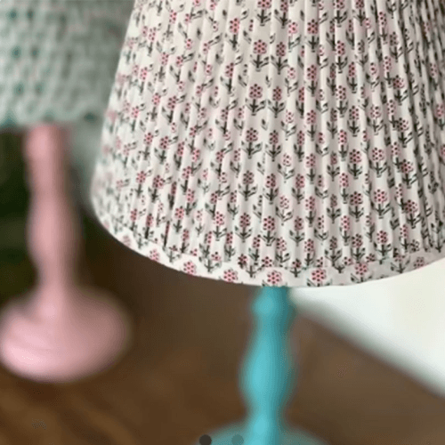 Image showing the Sal Empire Lampshade, 12", Pink product.