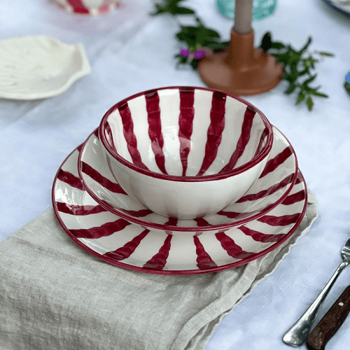 Image showing the Wave 3 Piece Dinner Set, Grenadine product.