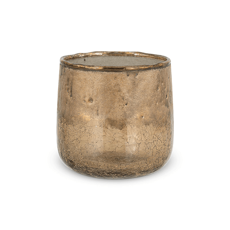 Konara Tealight Holder, D9cm, Copper Smoke