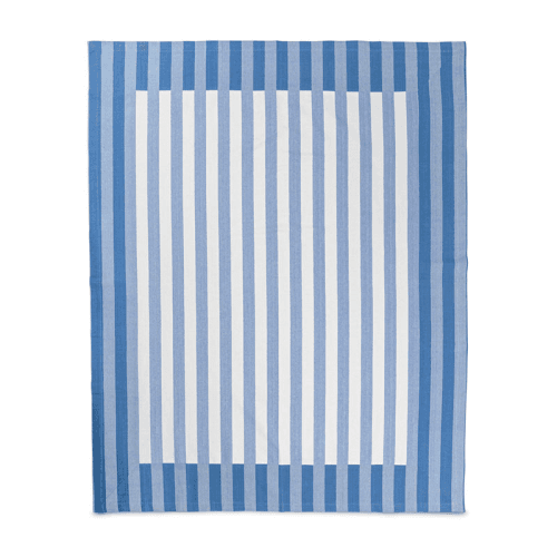 Image showing the Stripe Tablecloth, W170 x L240cm, Cornflower Blue product.