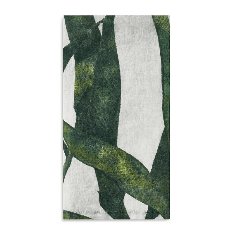 Les Palmiers Leaf Napkin, Green