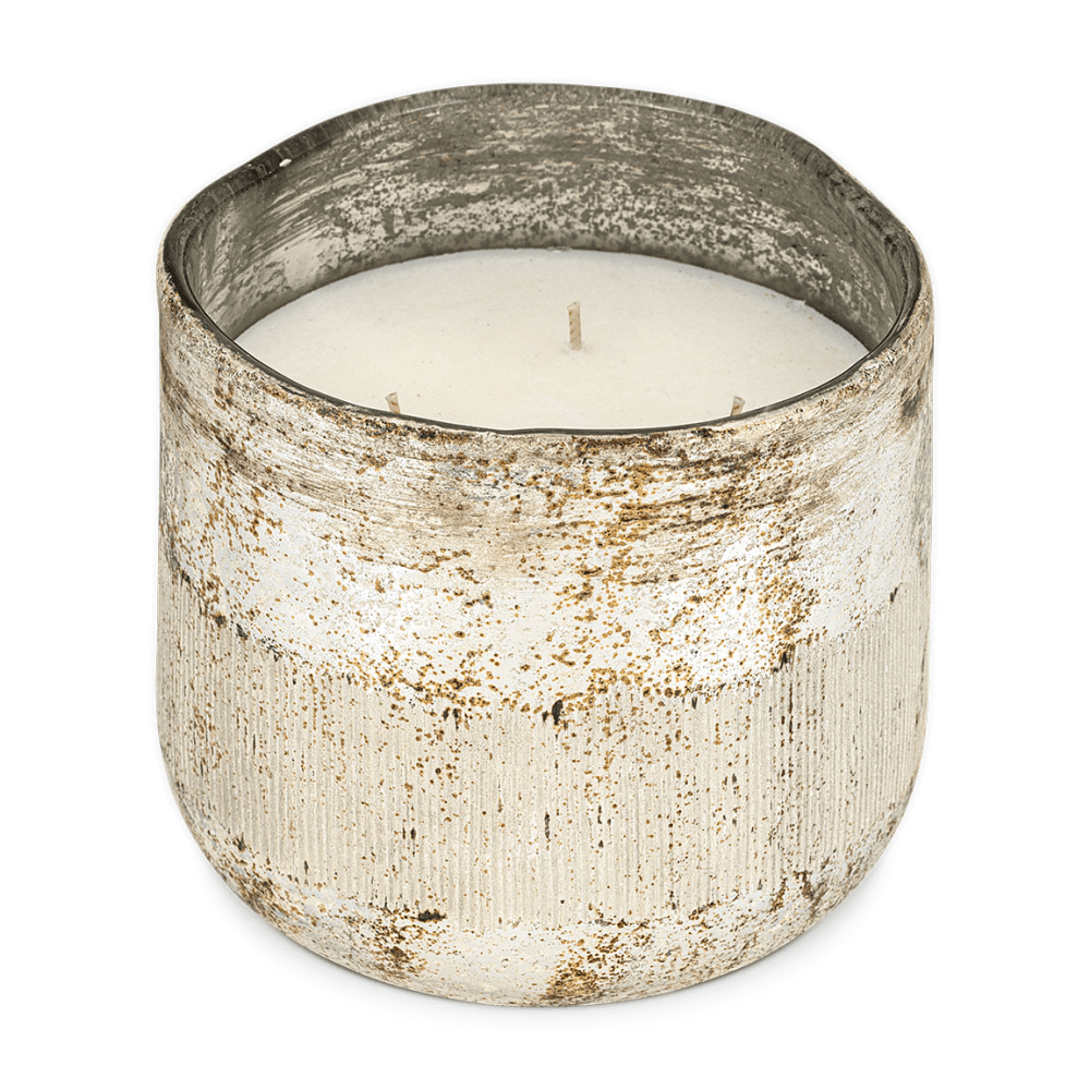 Juniper & Fir 3 Wick Scented Candle, Antique Gold