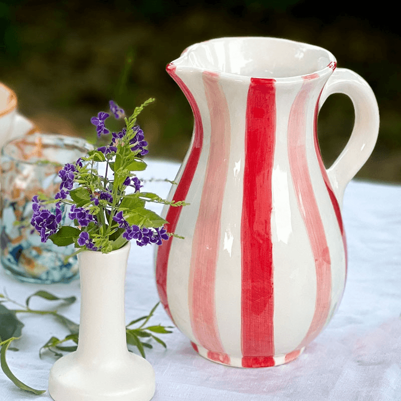 Rosa Jug, 1.2L, Pink & Red