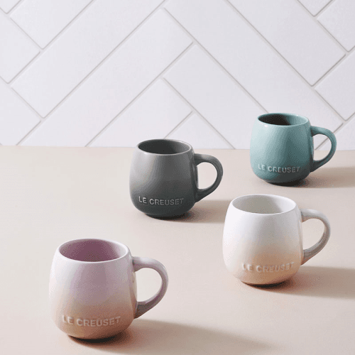 Image showing the Stoneware Set of 4 Coupe Mugs, Multi product.