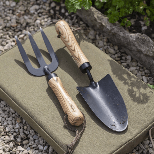 Image showing the Horton Fork and trowel set, D7.7 cm, Black/Natural product.