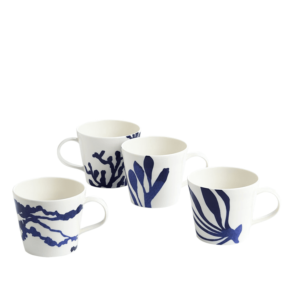Pacific Set of 4 Mugs, Blue