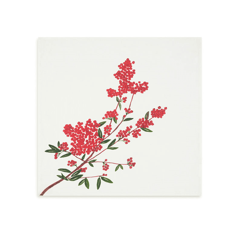 Les Airelles Linen Napkin, 50 x 50cm, Red
