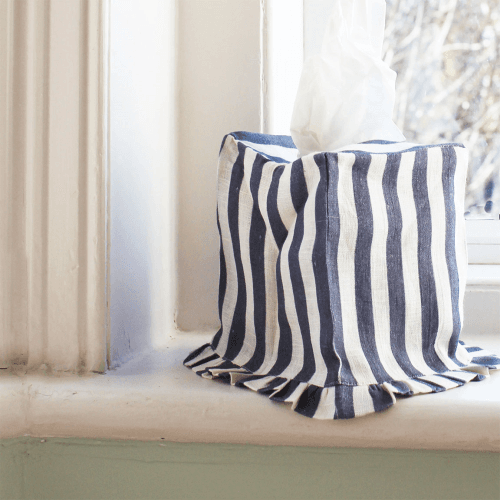 Image showing the Stripe Square Tissue Box Cover product.