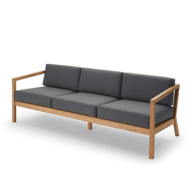 Virkelyst Outdoor 3 Seater Sofa, Charcoal