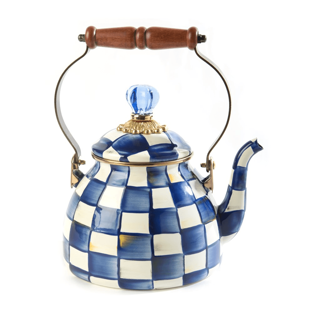 Royal Check Tea kettle, 2.3L, Blue & White