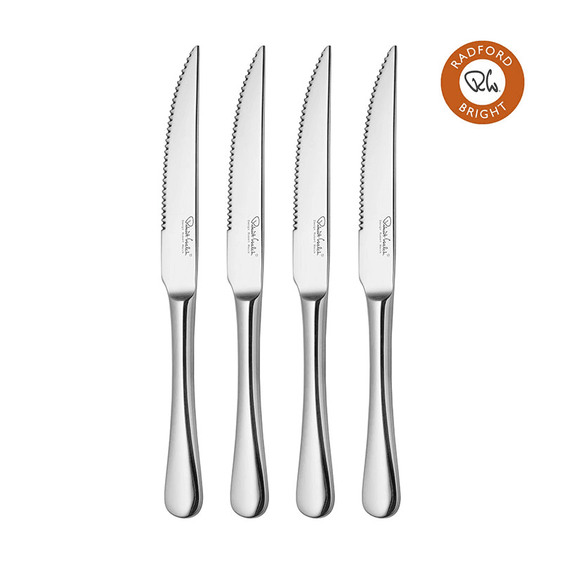 Radford Set of 4 Steak Knives, Stainless Steel