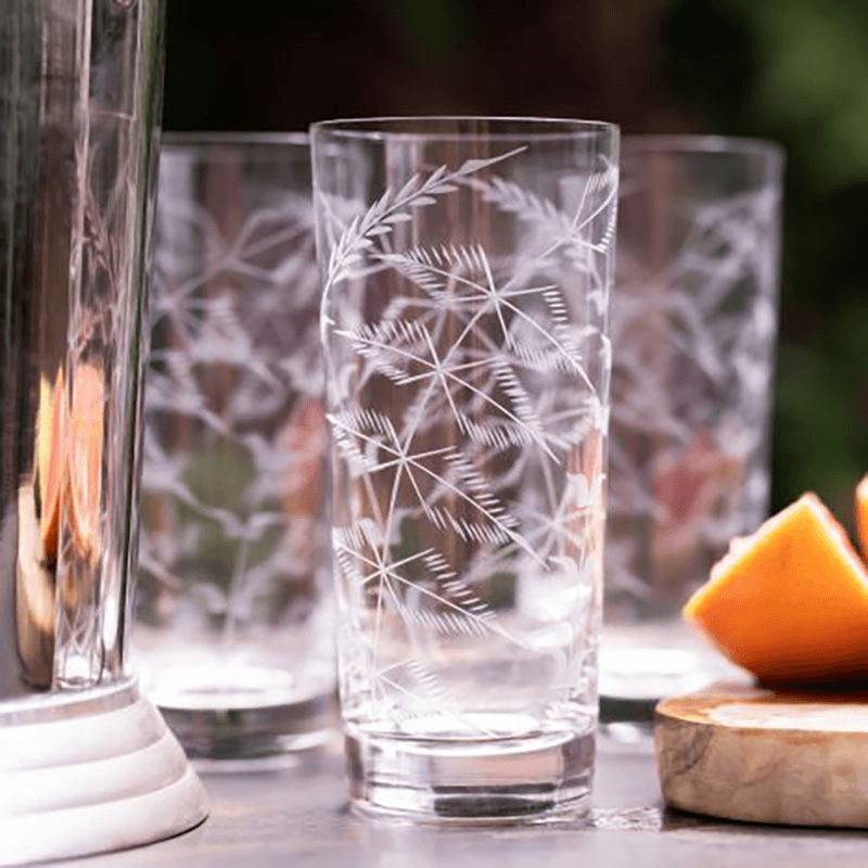 Fern Highball, Set of Four Glasses, 410ml