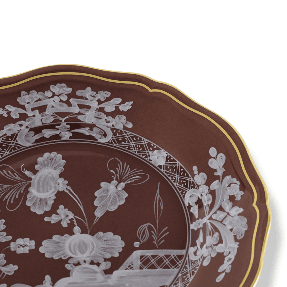 Oriente Italiano Bread Plate, Castagna