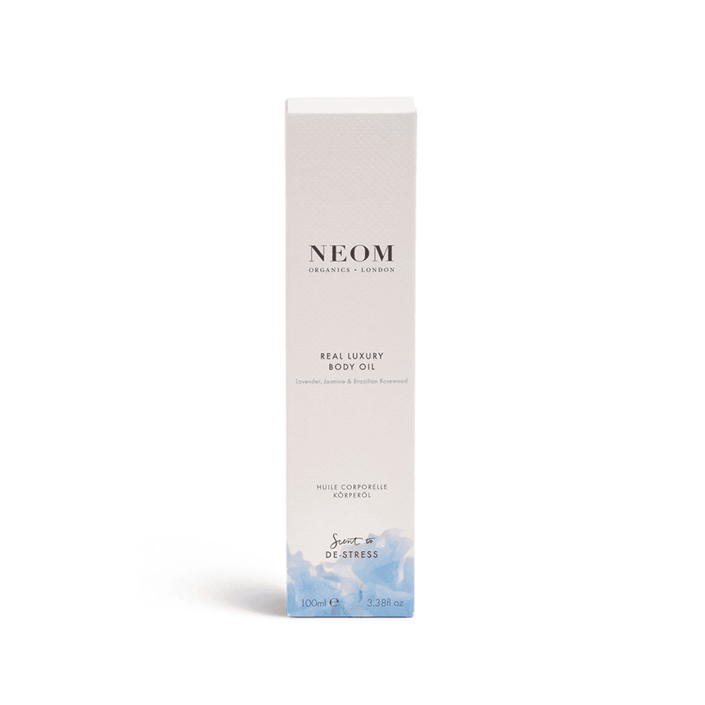 Scent to De-Stress Real Luxury Vitamin Body Oil, White/Purple/Silver