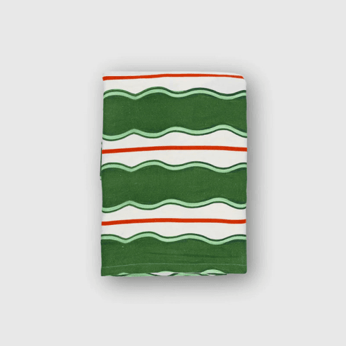 Image showing the Scallop Tablecloth, 235 x 335cm, Green product.