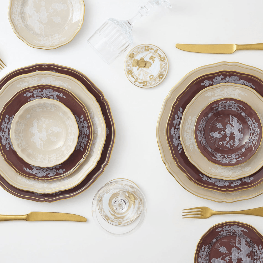 Oriente Italiano Dinner Plate, Meringa