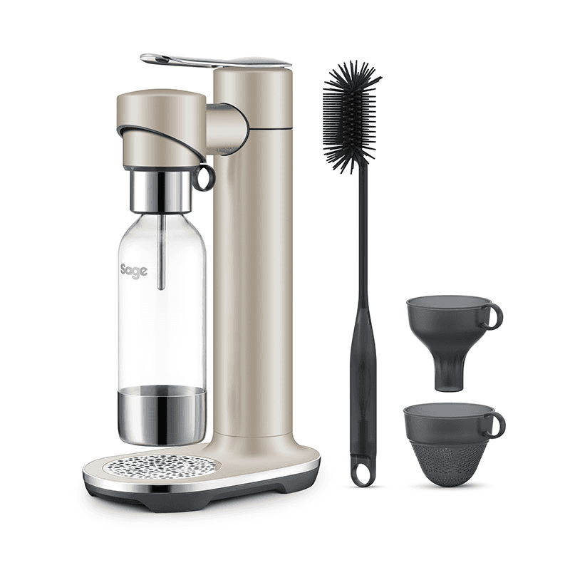 The InFizz Fusion Sparkling Drink Maker, Almond Nougat