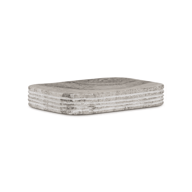 Asana Marble Soap Dish, Grey