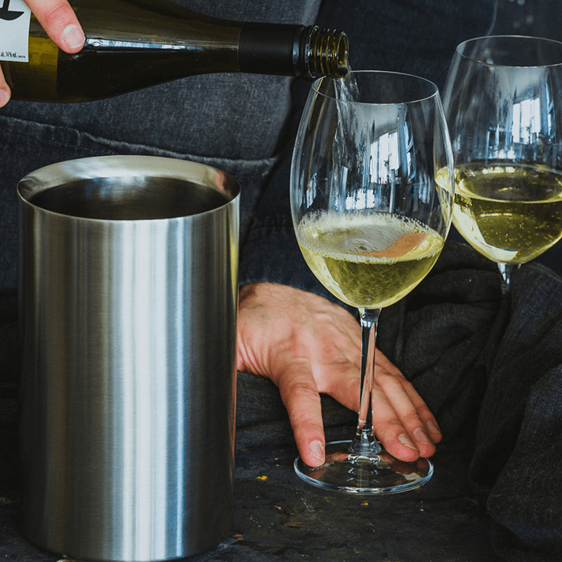 Double Walled Wine Cooler, Stainless Steel