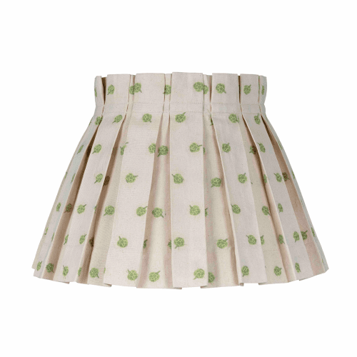 Image showing the Cotton Structured Box Pleat Lampshade product.