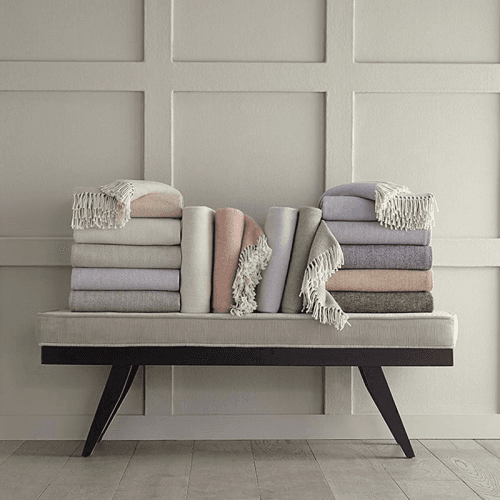 Image showing the Celine Throw, W130 x L180cm, Navy product.